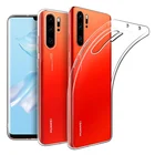 Чехол для телефона Huawei P30 Pro Lite P30Pro P30Lite HuaweiP30 прозрачный силиконовый прочный Ультратонкий Мягкий Прозрачный гелевый Чехол для задней панели из ТПУ