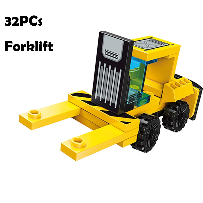 Конструктор HIPAC детский автомобиль грузовик фигурки кирпичи кран самосвал