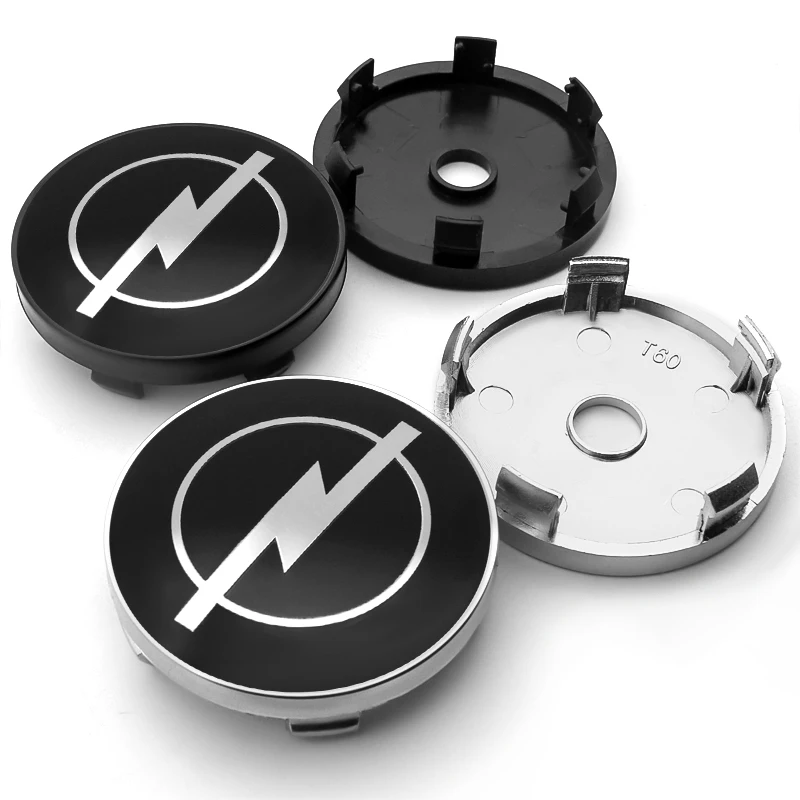 

4pcs 56/60mm Car Styling Wheel Center Hub Caps Badge Cover Stickers For Opel Zafira a b Astra h g j k f Mokka Corsa b c d Vectra