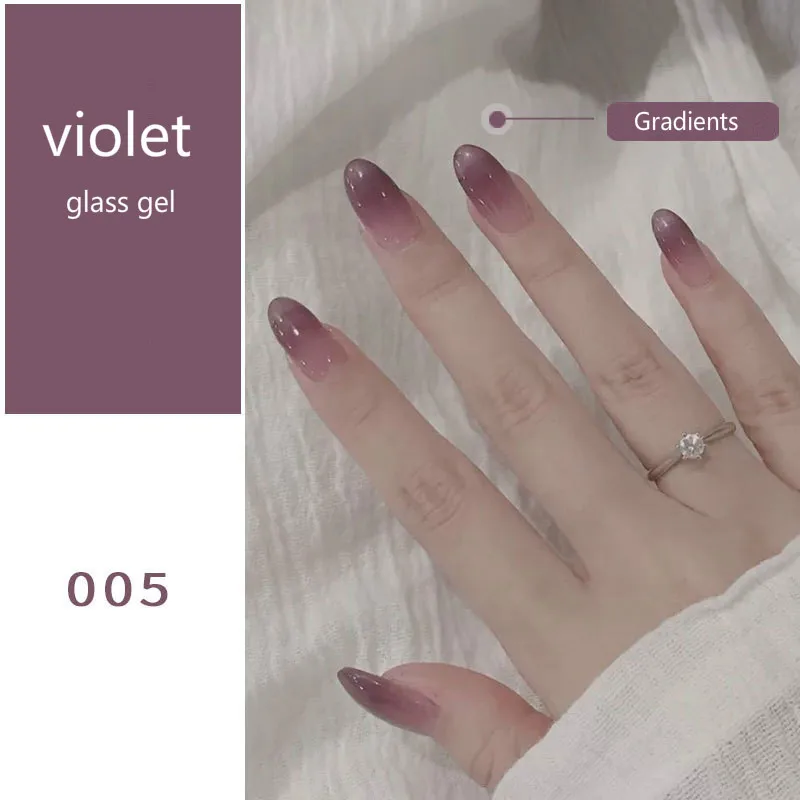 Новый телесный Гель лак для ногтей телесного цвета матовый стеклянный гель