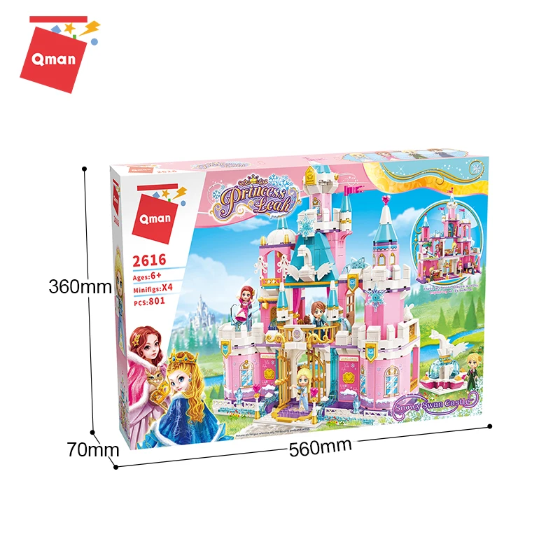 

2616 The princess castle Can be combined building blocks children's present educational intelligent toy b