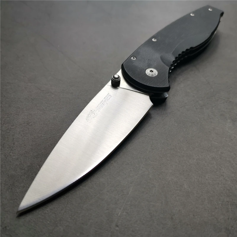 9 &quotножи 55 56HRC 7Cr18 лезвие G10 ручка складной нож для выживания на открытом воздухе