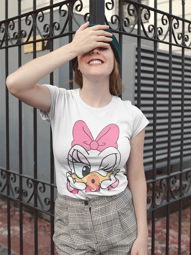 

Daisy Duck Movies Young Girls Disney T Shirt Spain Women's Clothing Edgy Chile T-Shirt 2022 Summer Street Fashion Free Shipping