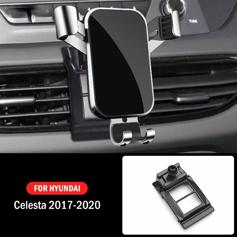 

Car Mobile Phone Holder Mounts GPS Stand Gravity Navigation Bracket For Hyundai Celesta 2017 2018 2019 2020 Car Accessories