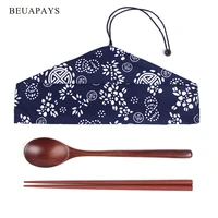 wooden chopsticks spoon set combination outdoor travel high quality gift wood craft diy party favors hotels restaurants parties