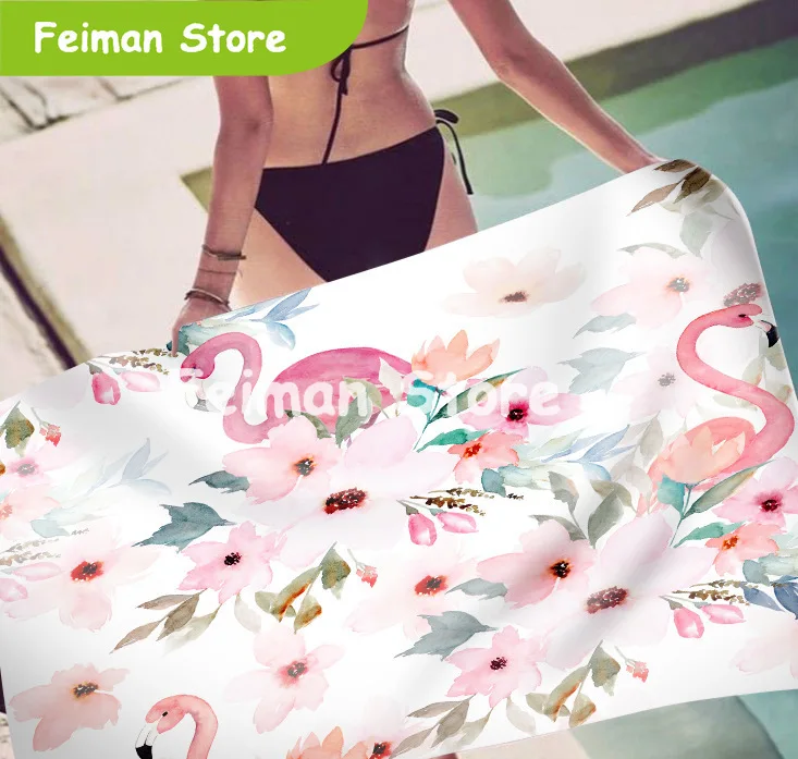 3D цифровая печать Фламинго дизайн Приморский полотенце для пляжа бассейна Новый