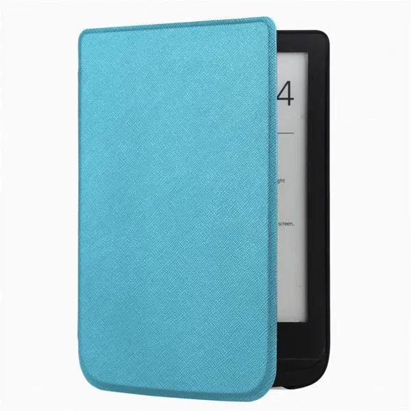 sky blue Gligle чехол из тонкой кожи чехол для электронной книги PocketBook Touch Lux 4 627 HD3 632 Basic2 616 читалка+ пленка для экрана - Цвет: sky blue