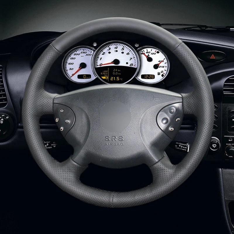 

Черная искусственная кожа Чехол рулевого колеса автомобиля forMercedes Benz W203 c-класс 2001-2007