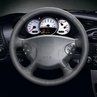 Черная искусственная кожа Чехол рулевого колеса автомобиля forMercedes Benz W203 c-класс 2001-2007