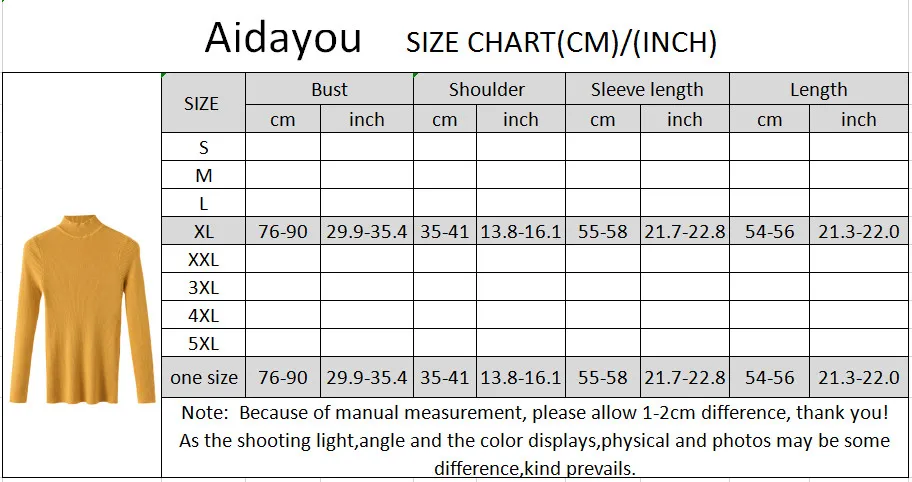 

Womens Knitted Turtleneck Sweaters Long Sleeve Elastic Slim-fit tight Womens Half Turtleneck Pullovers Sweaters ouc627