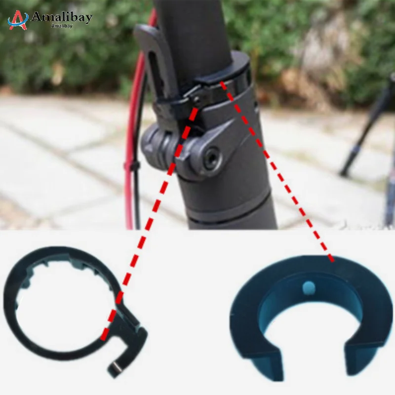 

Front Tube Stem Folding Pack Insurance Circle Clasped for Xiaomi Mijia M365 Electric Scooter Guard Ring Replacement Parts