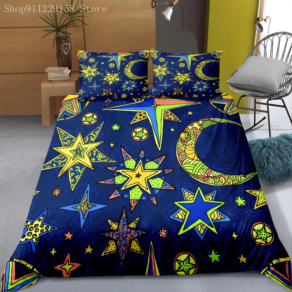

Bedroom Set 3D Geometry Bedding Set 2/3pcs Soft Quilt Cover Duvet Cover Set Twin Full Queen King Home Textile Adult Kids Gifts