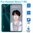 Пленка из закаленного стекла для Huawei Nova 7, твердость 9H, высокое качество, защитное стекло 2.5D для Huawei nova 7, зеркальный чехол, пленка для HD экрана