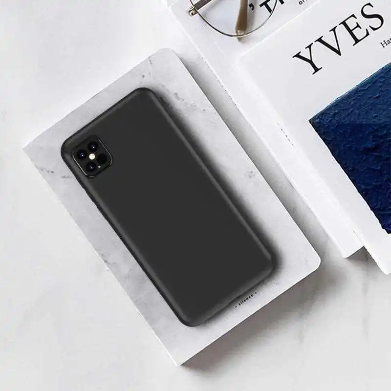 

Mokoemi Fashion Plain Soft Case For iPhone 12 11 Pro XS Max XR X 8 7 6 6s Plus SE 2020 Phone Case Cover