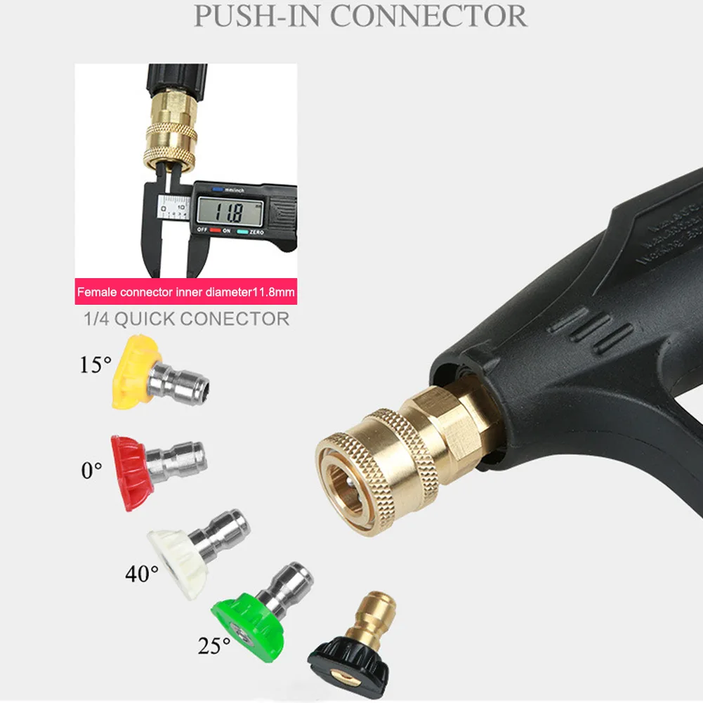 

High-pressure Car Washing Tool Fan-shaped Car Washer with Quick-connect 5-color Nozzle TRYC889