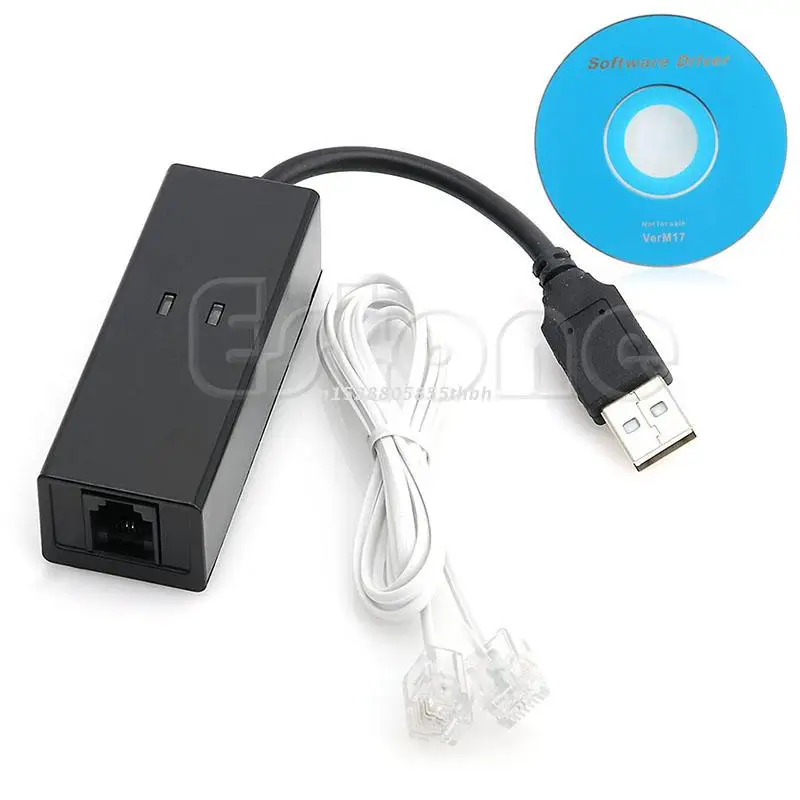 

USB 2.0 Fax 56K Modem Dial Up Internet Data Voice V90 V92 For Win 7 8 XP Linux Y4QD