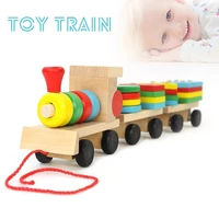 new 1pc durable assemble train building block multicolor blocks toy children baby early education toys