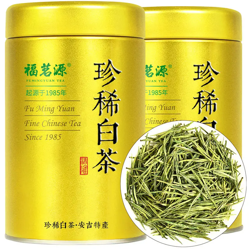 

New Super Quality Mingqian Tea Rare White Tea Golden Bud Natural Organic Gift Box Canned