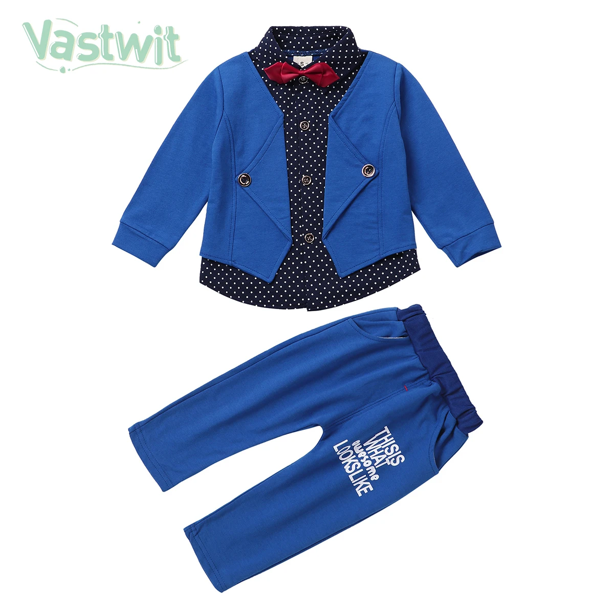 

Комплект детской одежды для мальчиков, наряд с длинным рукавом, хлопковая одежда для вечеринки, джентльменский Топ, Детская куртка + штаны, 2 шт., Детская официальная одежда
