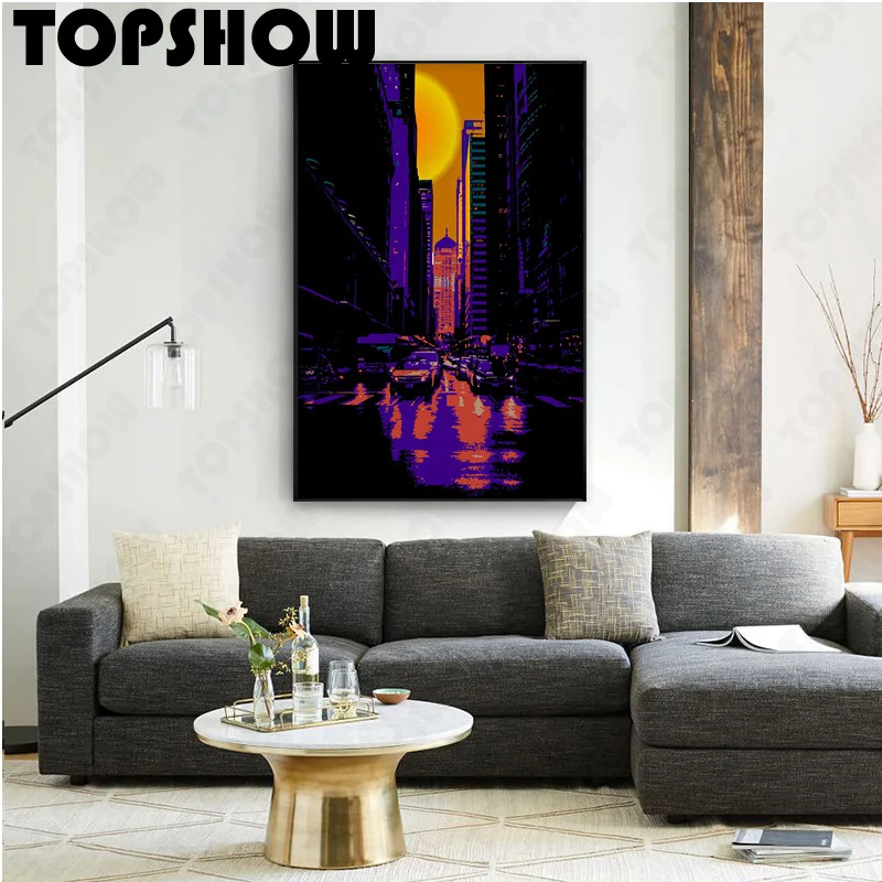 

Вашингтон _ D.C. Большая оригинальная ручная роспись Абстрактная масляная живопись ручной работы Картина маслом настенная живопись для дома ...