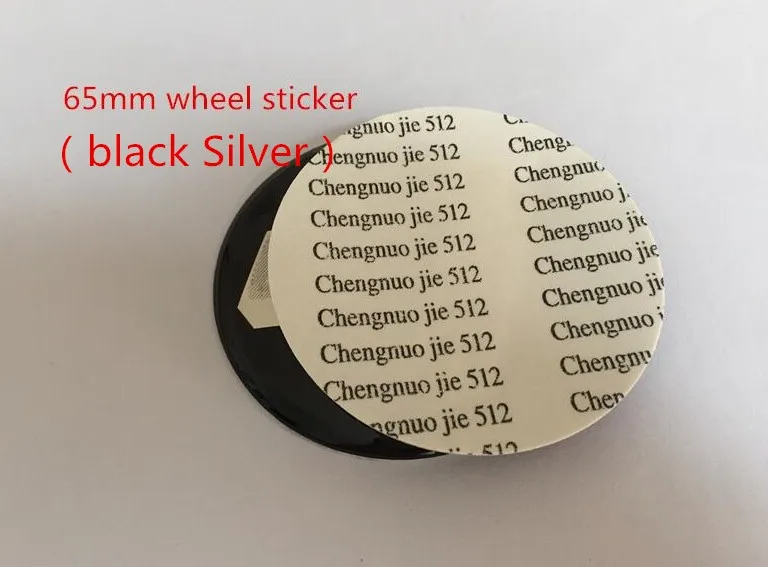 65mm black silver 4 шт. 56 мм 60 мм 65 мм 70 мм центральный колпак на колесо автомобиля значок пылезащитные Чехлы эмблема наклейка автомобиль аксессуары для укладки - Название цвета: 65mm black silver