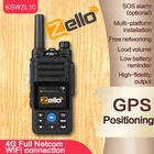 Переносная рация KSUN ZL10 Zello, удобная рация с большим радиусом действия, 4G, GPS, Wi-Fi, Bluetooth, мобильный любительский радиоприемник, двухсторонняя рация, 100 км