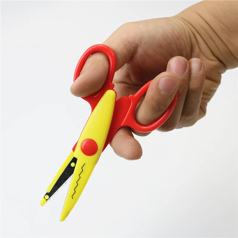 Детские ножницы для волн ручной работы украшение книг кружевная вырезка картина