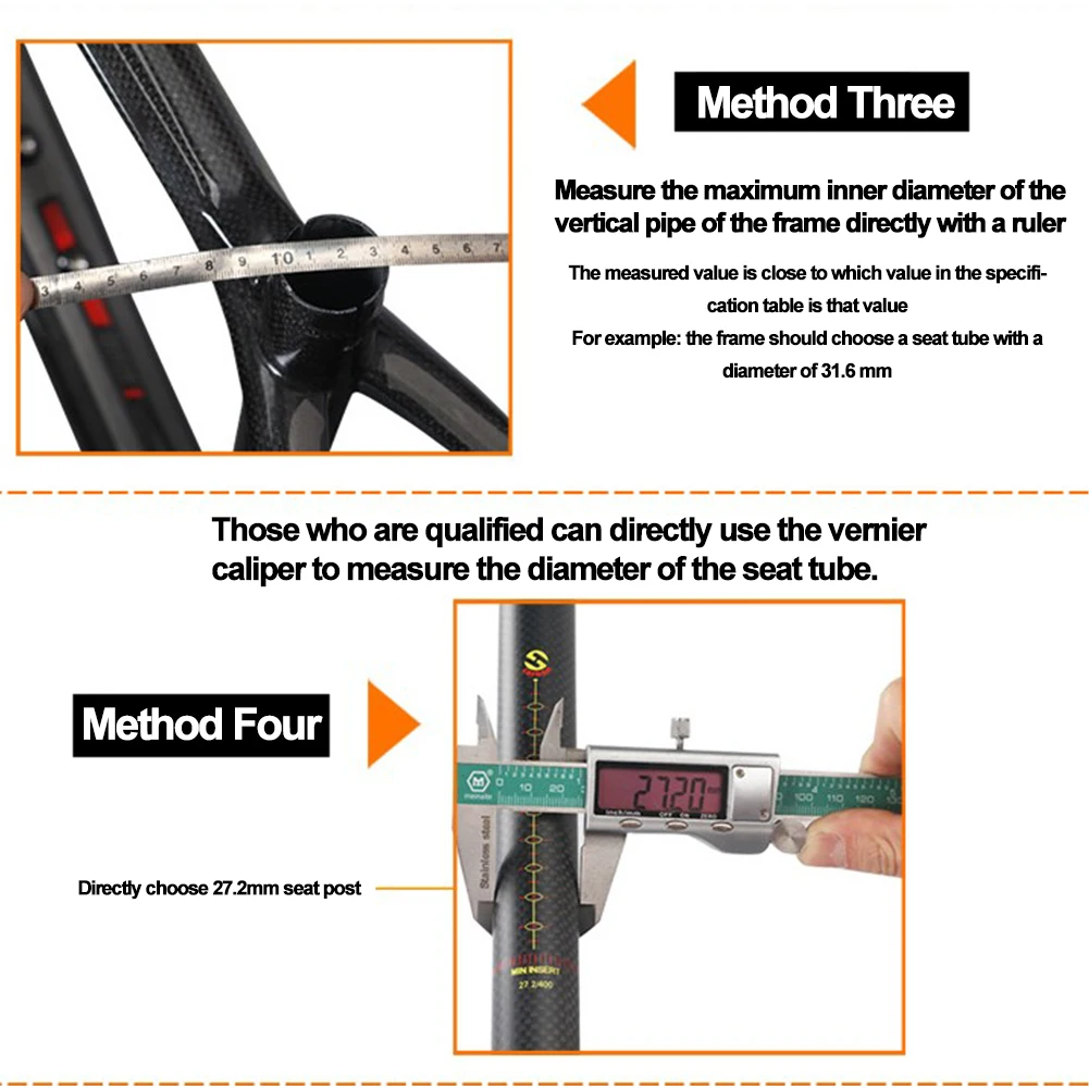 

27.2/30.8/31.6mm Carbon Fiber Bike Seatpost Adjustable Seatpost Mountain Bicycle Seat Post for MTB Road Bike BMX
