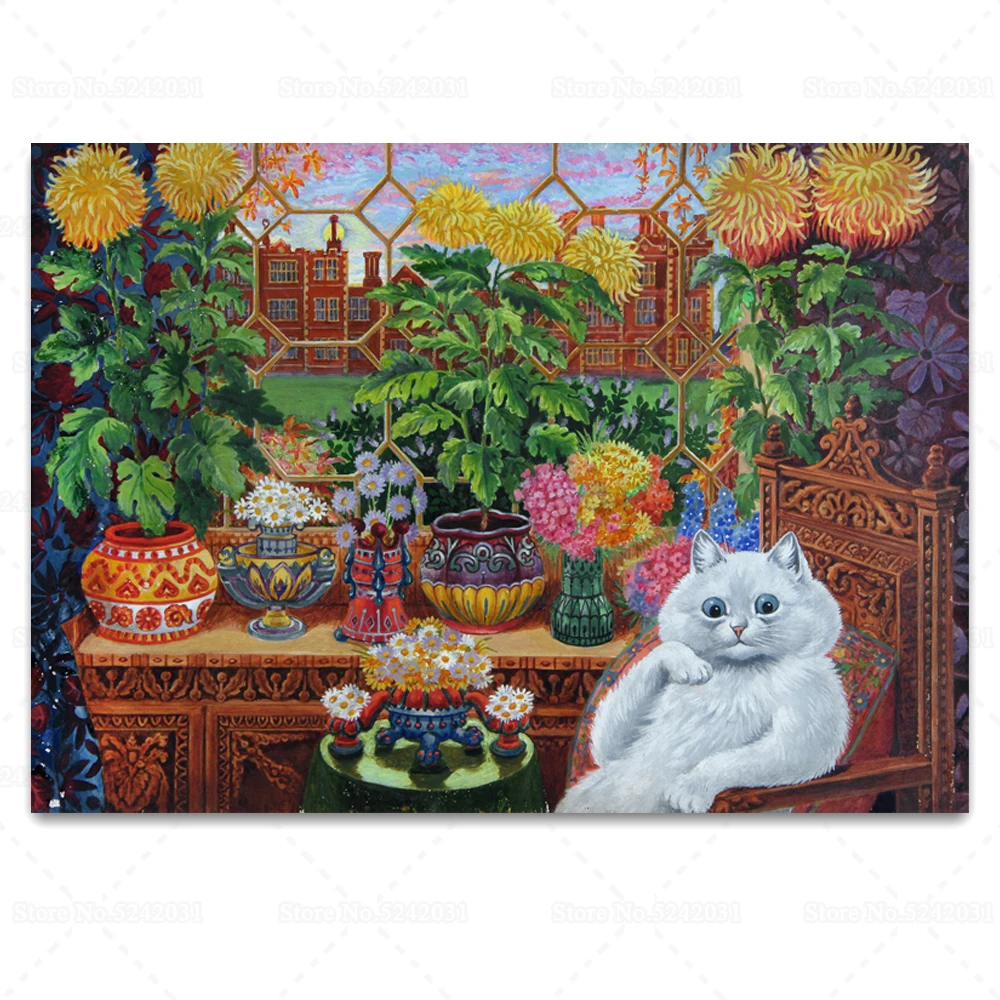 Алмазная живопись с портретом кошек Набор для вышивки крестиком сесть на диван