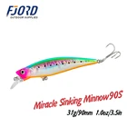 FJORD 90 мм 31 г Лазерная чудо Тонущая блесна жесткая профессиональная плавающая приманка для морской воды искусственная рыба Рыболовная Приманка