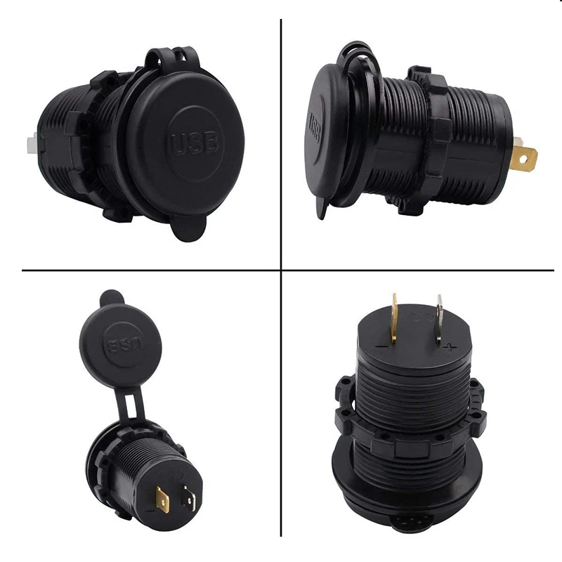 extractme universal dual usb charger socket power outlet adapter 4 2a car lighter 12v splitter for motorcycle truck atv rv boat free global shipping