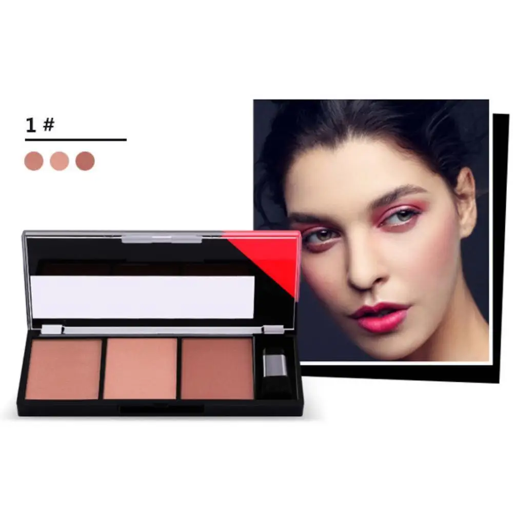 3 цвета румяна комбинированная пластина великолепный натуральный цвет общий