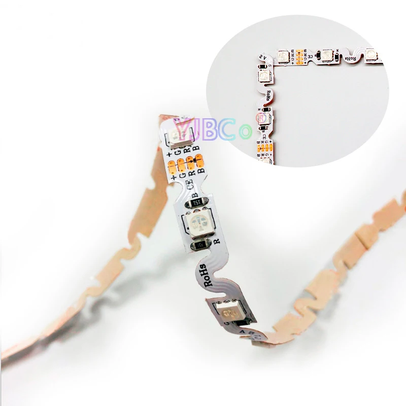 Гибкая светодиодная лента типа S 12 В 5 м 48 светодиодов/м 60 SMD 5050 RGB белый/теплый