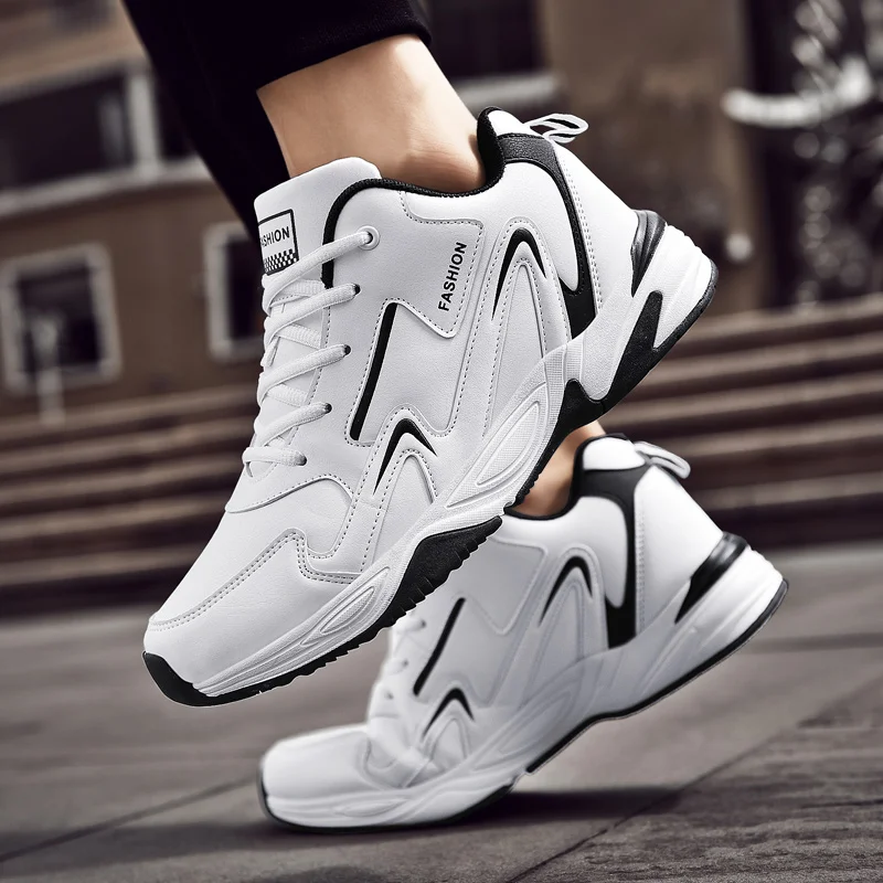 Man Sneaker Hot For Men Brand Outdoor High Top Shoes leather Warm Winter Walk Casual Shoes Male Shoes Trend Zapatos Hombre 39 48