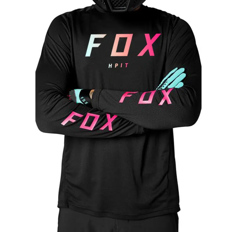 New Motocross Hpit Fox Mtb Downhill Jersey MX Cycling Mountain Bike DH Maillot Ciclismo Hombre Quick Dry Racing 2021 | Спорт и