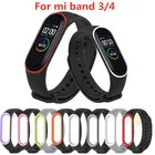 Спортивный Браслет mi Band 4 3 ремешок на запястье для Xiaomi mi band 4 спортивный силиконовый браслет для Xiaomi mi band 3 Band 4 Смарт-часы