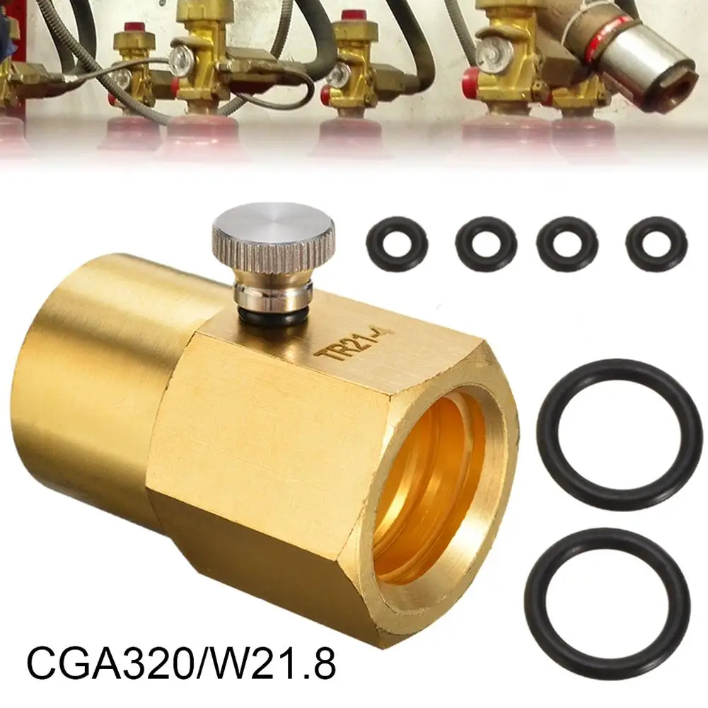 CGA320/W21.8 Soda Maker СО2 цилиндр пополнения адаптер соединитель клапан набор