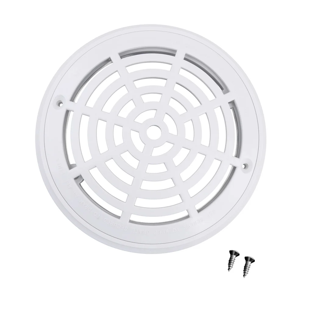 

Plastic 8'' Main Drain Cover Anti- Suction Outlet Fittings Accessary