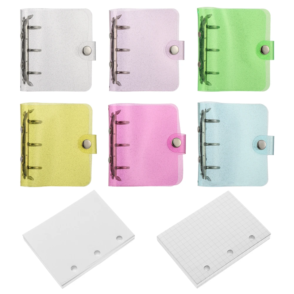 Мини-папка для записей с 3 отверстиями чехол из ПВХ ноутбука портативная папка