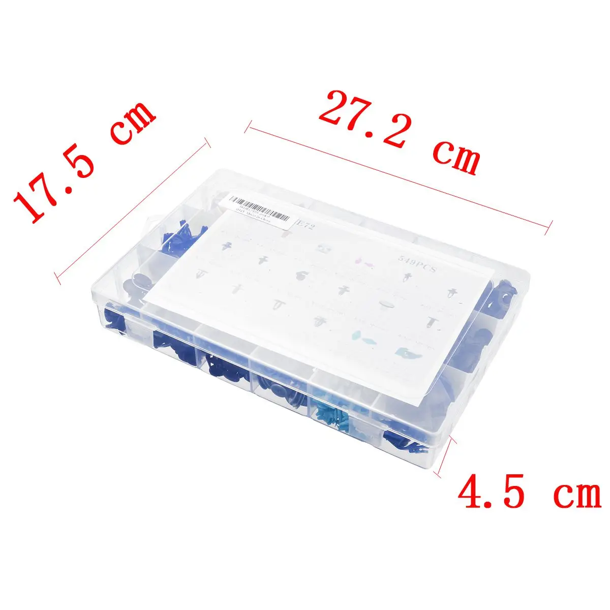 

549pcs Car Retainer Clips Plastic Fasteners Kit for Fender Rivet Clips Auto Bumper Rivet Retainer Universal For Europe Car