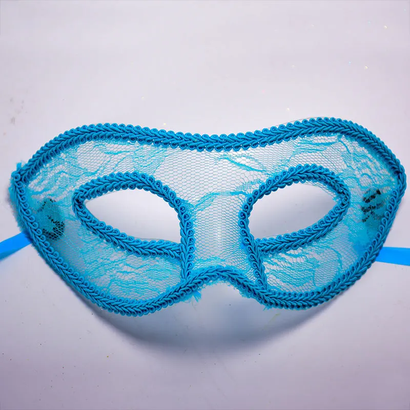 Венецианская маска Familysky с повязкой на половину лица полосатая Прозрачная