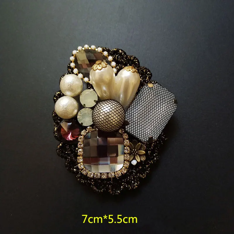 Винтажная брошь с бахромой в стиле барокко трикотажная бантом для свитера