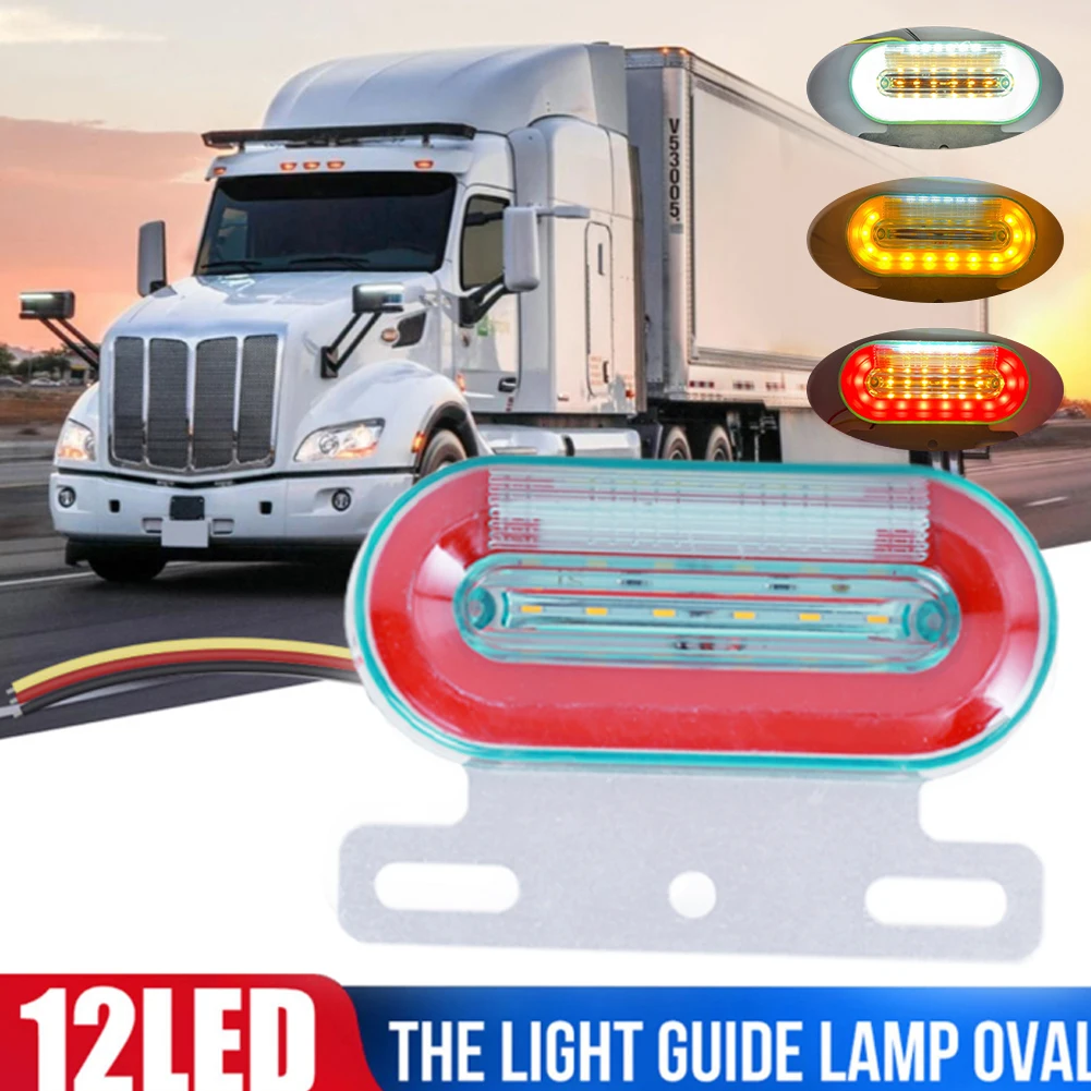 

10Pcs Truck Trailer Side Marker Indicators light Car Signal Brake Rear Warning Tail Light LED 12V 24V Warning Lamp