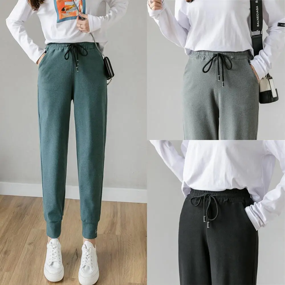 Модные женские брюки бархатные зимние большого размера шаровары | Женская одежда