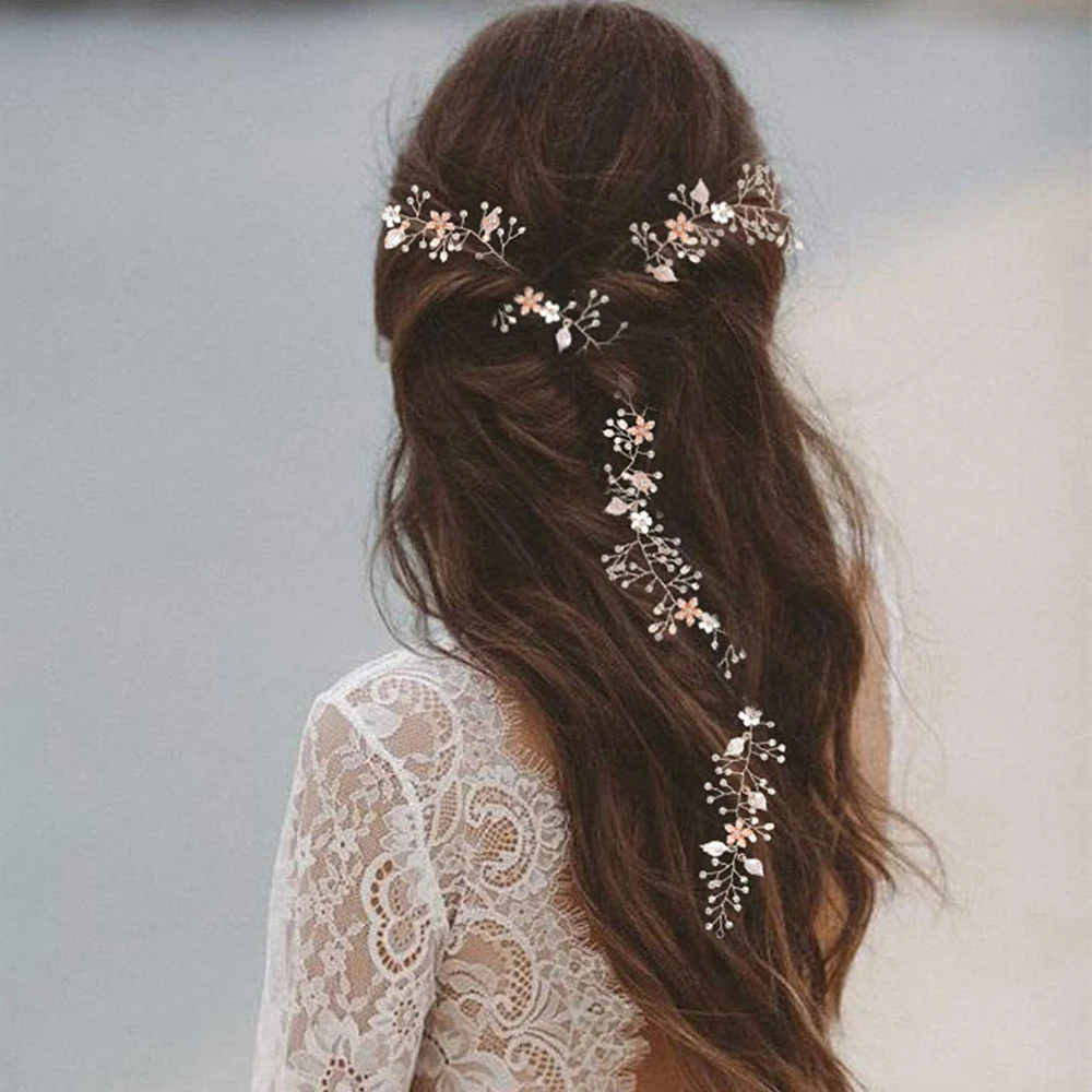 

HP268 Fashion Bridal Headdress Hair Vine Wedding Bridesmaid Bride Hair Accessories Rhinestone Headwear Headbands for Wedding