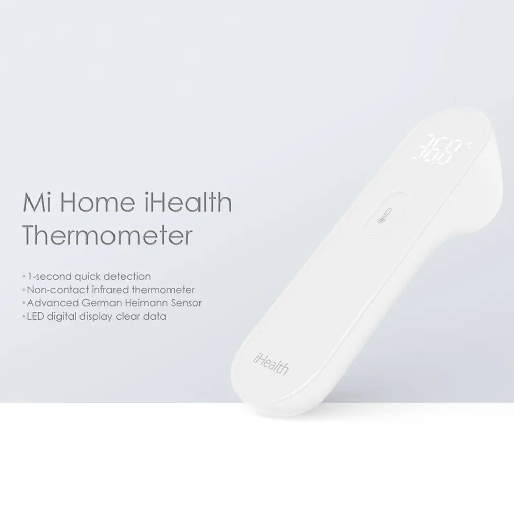 Xiaomi Mijia iHealth термометр светодиодный Бесконтактный цифровой инфракрасный термометр для тела лба для малышей, детей и взрослых пожилых людей