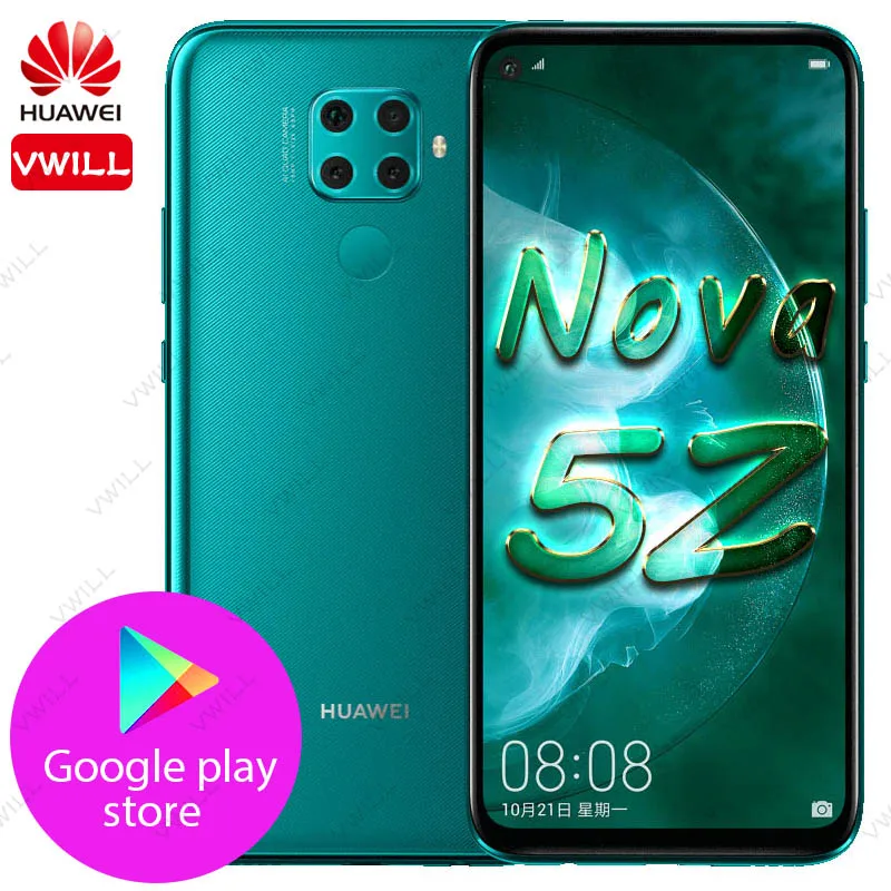 6 26 дюймов Оригинальный HUAWEI Nova 5z мобильный телефон Kirin 810 Восьмиядерный отпечаток