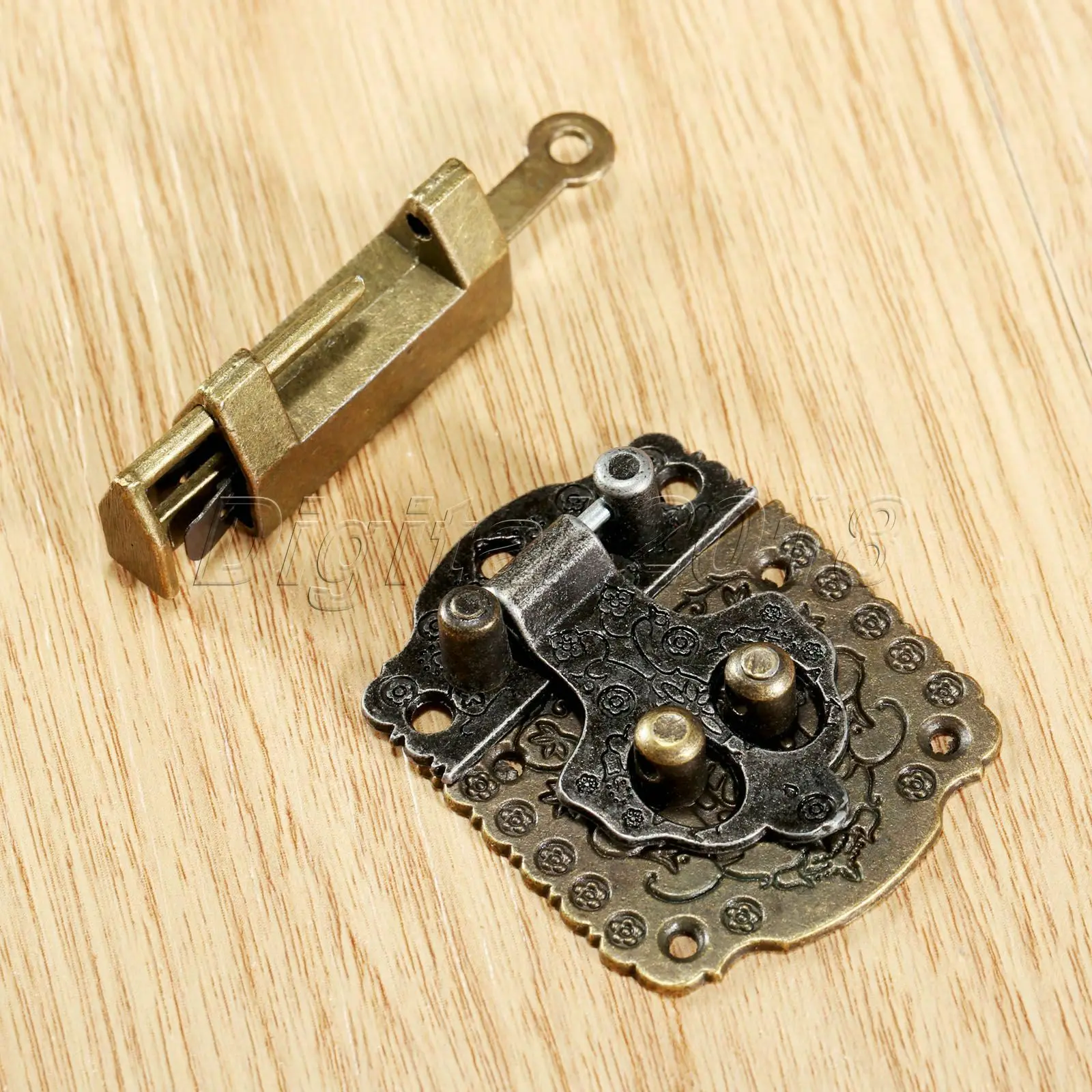 1 шт. антикварная бронзовая мебель петли для шкафа ювелирные изделия деревянный