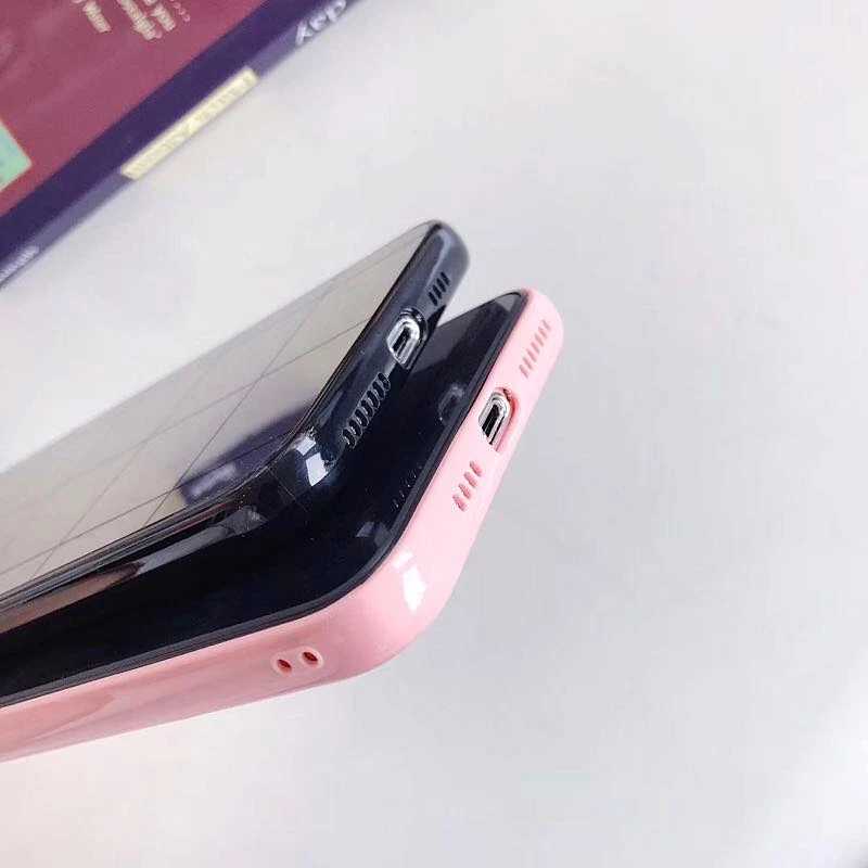 

Luxury Little Love Heart Makeup Mirror Phone Case For iPhone SE 2020 Case 11Pro MAX XS MAX XR X 6 6S 7 8 Plus Glitter Soft Cover