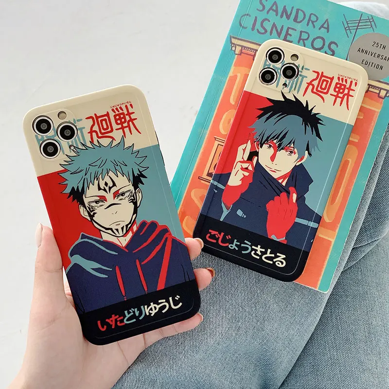 

For iPhone 7 8 Plus SE20 Case Luxury Jujutsu Kaisen Silicone Soft Cover For iPhone 11 12 Pro X XR XS Max Shockproof Phone Cases